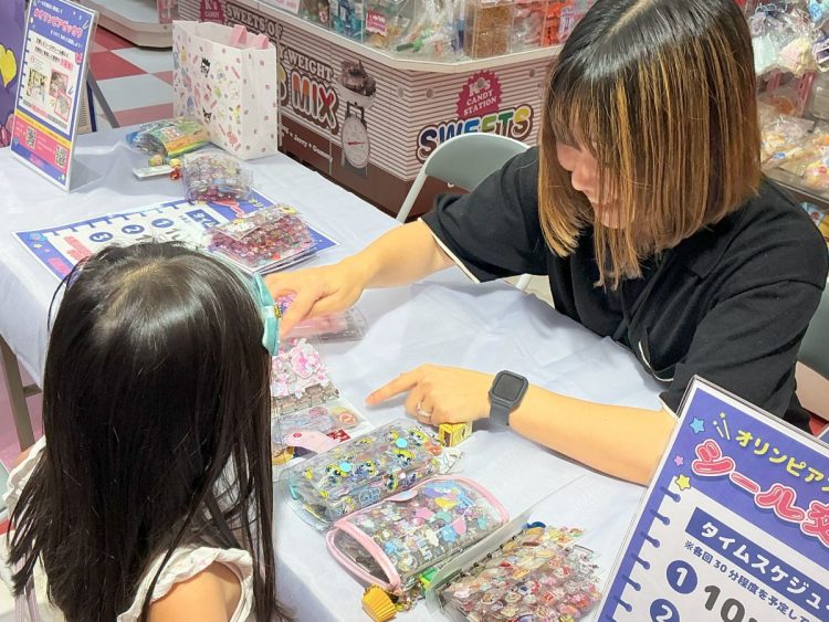 MOMOテラス店 オリンピアスタッフ シール交換会